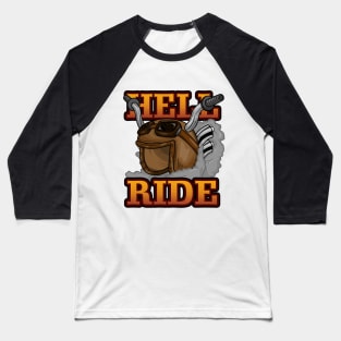 Motorcyclist with Sunglasses and Motorcycle Baseball T-Shirt